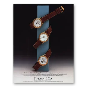 1989 Tiffany & Co Watches Print Ad | Pinnacle