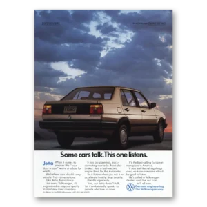 1989 Volkswagen Jetta Print Ad | Some Cars