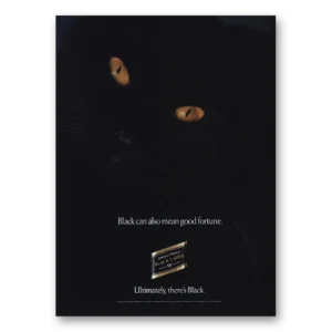 1990 Johnnie Walker Black Label Print Ad | Good Fortune