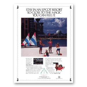 1990 Walt Disney World Dolphin Hotel Print Ad | Epcot Resort