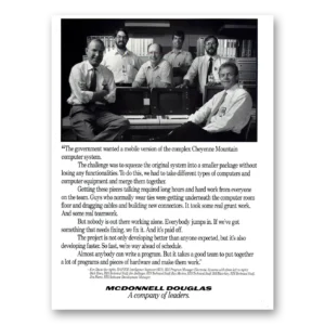 1990 McDonnell Douglas Computer Systems Print Ad | Cheyenne Mountain