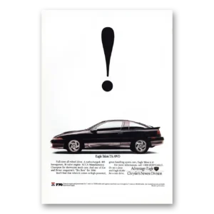 1990 Eagle Talon Print Ad | All Wheel Drive
