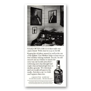 1990 Jack Daniels Print Ad | Folks Often Ask Us