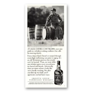 1990 Jack Daniels Print Ad | Men Take Pride