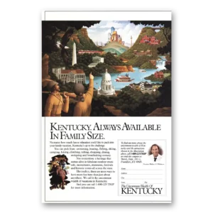 1990 Kentucky Print Ad | Always Available In Family Size
