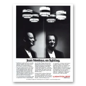 1990 Lightolier Lighting Print Ad | Juan Montoya