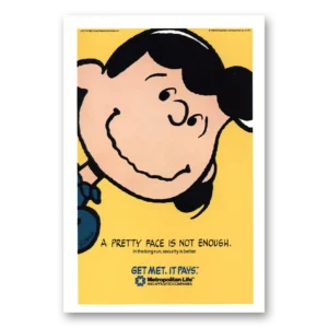 1990 MetLife Print Ad | Pretty Face