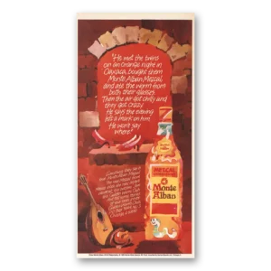 1990 Monte Alban Mezcal Print Ad | Met Twins