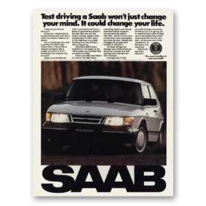 1990 Saab Print Ad | Change Mind