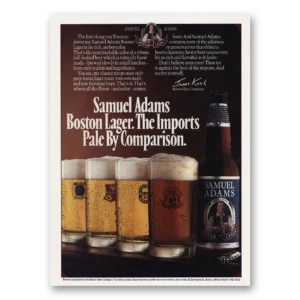 1990 Samuel Adams Beer Print Ad | Boston Lager