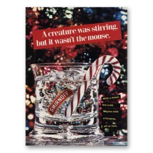 1990 Smirnoff Vodka Print Ad | Creature Stirring