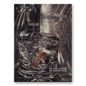 1990 Smirnoff Vodka Print Ad | Rock Czar