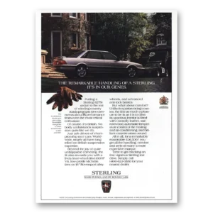 1990 Sterling Motor Cars Print Ad | Remarkable