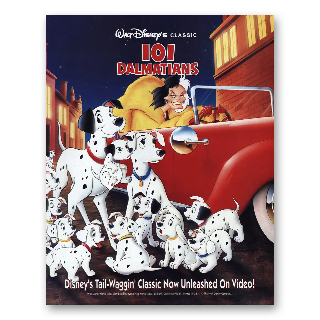 1992 101 Dalmations Promo Print Ad | Walt Disney