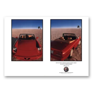 1991 Alfa Romeo Spider Print Ad | Anything More