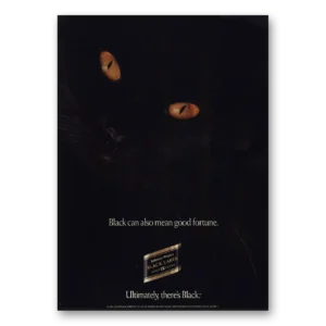 1991 Johnnie Walker Black Label Print Ad | Good Fortune