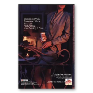 1991 Coca Cola Print Ad | Seven Meetings Seven Locations