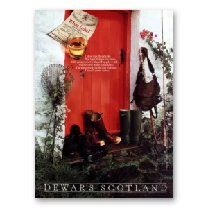 1990 Dewars White Label Print Ad | High Fashion