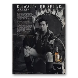 1991 Dewars White Label Print Ad | Paul Binder