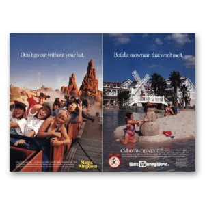 1991 Walt Disney World Print Ad | Disney World