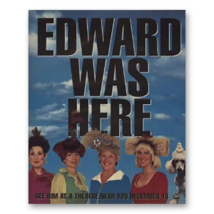 1990 Edward Scissorhands Promo Print Ad | Edward Was Here