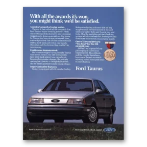 1991 Ford Taurus Print Ad | Awards Its Won