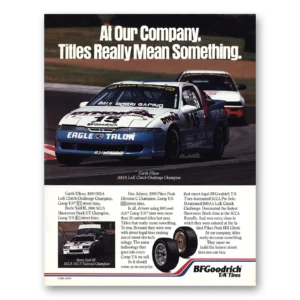 1991 Goodrich Tires Print Ad | Garth Ullom