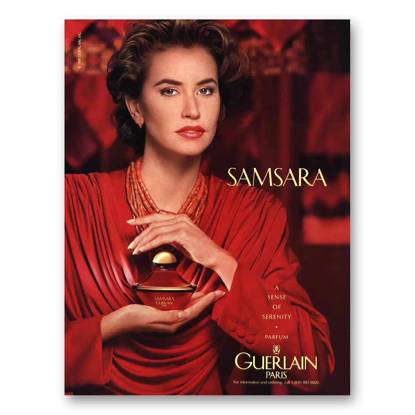1991 Samsara Perfume Print Ad | Sense Serenity
