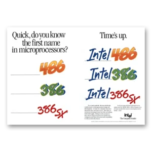 1991 Intel Print Ad | First Name