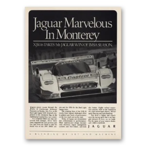 1991 Jaguar XJR16 Print Ad | Monterey