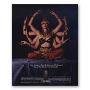 1991 Memorex Universal Remote Print Ad | Someone