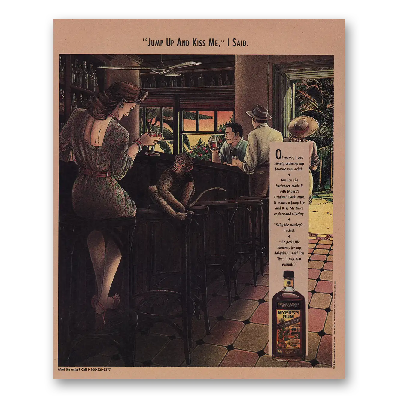 1991 Myers Rum Print Ad | Jump Up