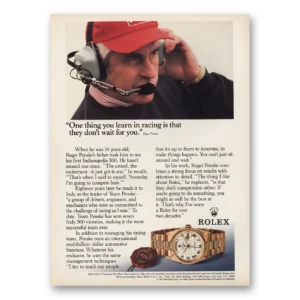 1991 Rolex Print Ad | Roger Penske