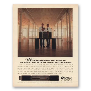 1991 Sansui Print Ad | Music That Fills The Room