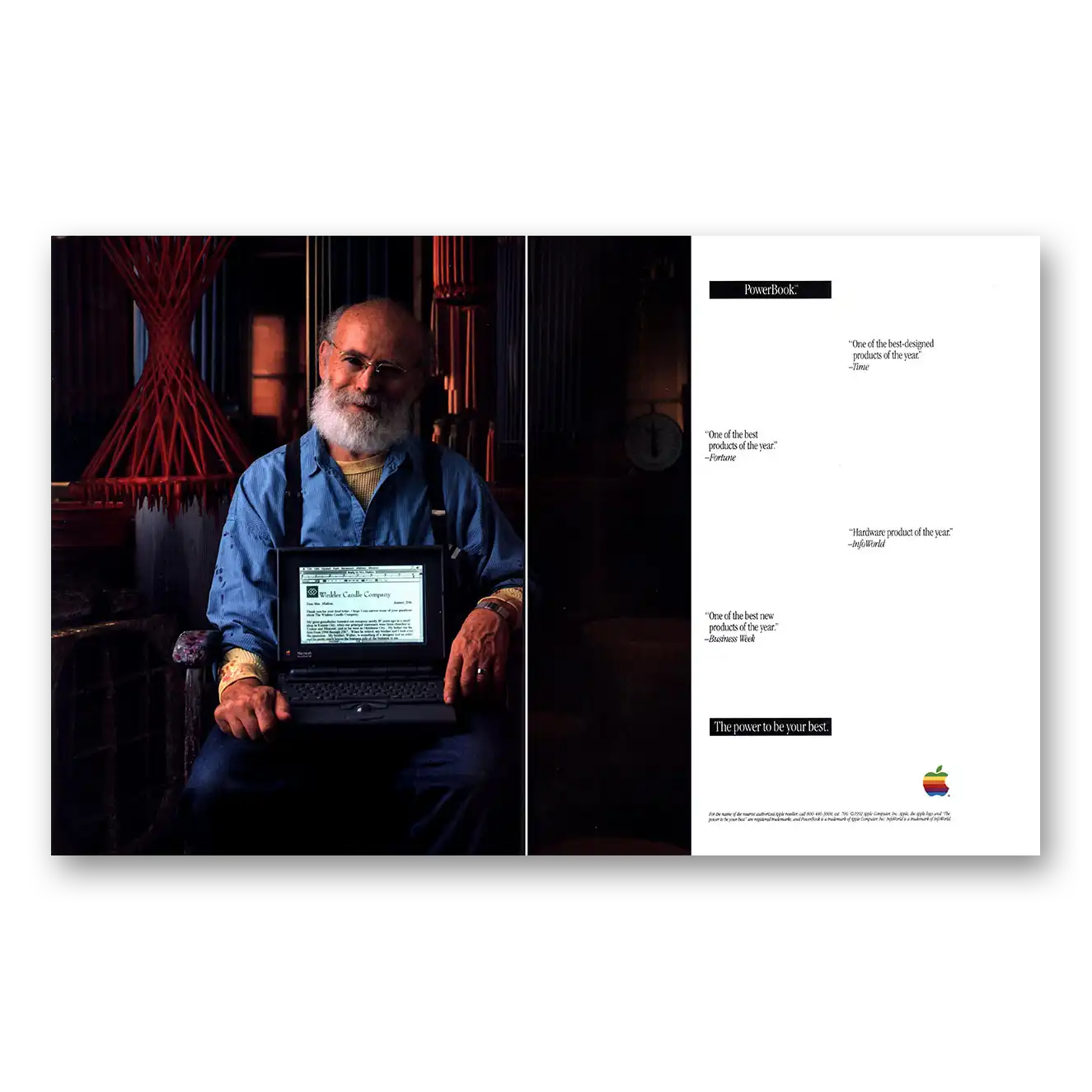 1992 Apple Computer Print Ad | Powerbook