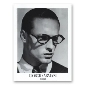 1992 Giorgio Armani Print Ad | Occhiali