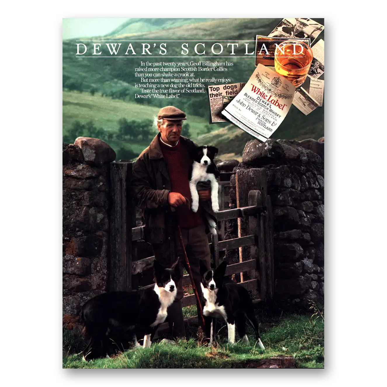 1992 Dewars White Label Print Ad | Geoff Billingham