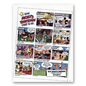 1992 Disneyland Print Ad | Toontown Opening