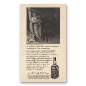 1992 Jack Daniels Print Ad | Tennessee Mule