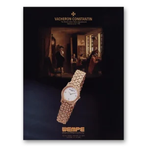 1992 Vacheron Constantin Watch Print Ad | Wempe Watch