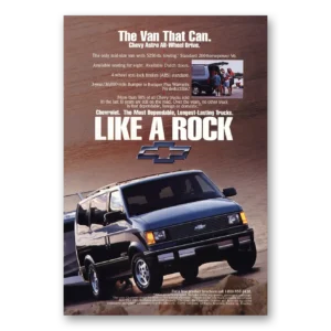 1993 Chevrolet Astro Van Print Ad | The Van That Can