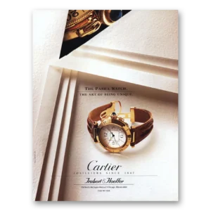 1993 Cartier Watches Print Ad | Pasha Watch