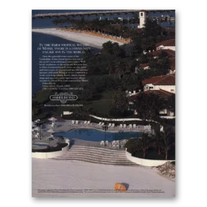 1993 Fisher Island Print Ad | Tropical Waters