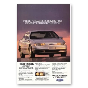 1993 Ford Taurus Print Ad | Drivers First