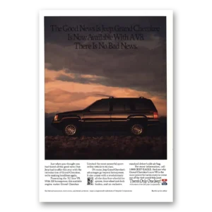 1992 Jeep Grand Cherokee Print Ad | Good News Is