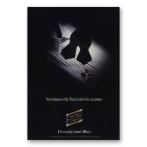 1993 Johnnie Walker Black Label Print Ad | Black Suits Occasion