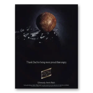 1993 Johnnie Walker Black Label Print Ad | Dad Being More Proud