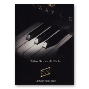 1993 Johnnie Walker Black Label Print Ad | Without Black