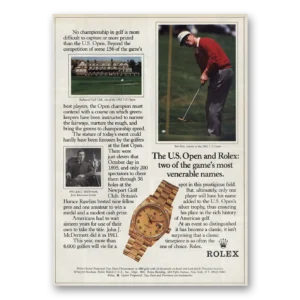 1993 Rolex Print Ad | Us Open
