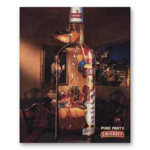 1993 Smirnoff Vodka Print Ad | Pure Party
